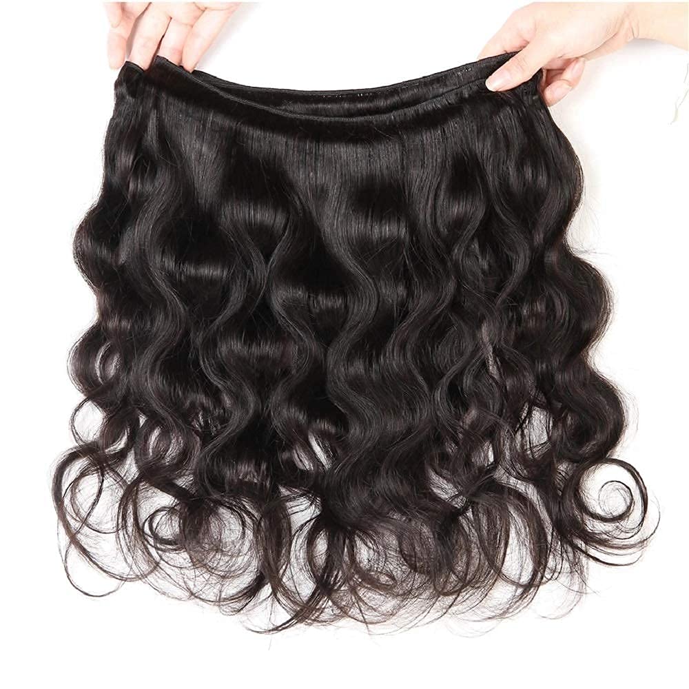 Tinall Manojos de cabello humano ondulado 12A brasileño para mujer negra, 1 manojos de cabello humano de 24 pulgadas, 100% cabello humano virgen sin