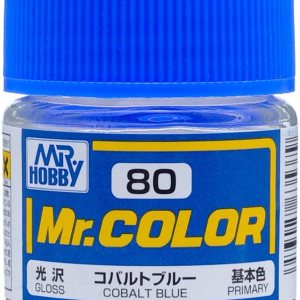GSI Creos C80 Semi Brillante Azul Cobalto 0.3 fl oz, GSI Mr. Color GSI Creos C80 Semi Brillante Azul Cobalto 0.3 fl oz, GSI Mr. Color