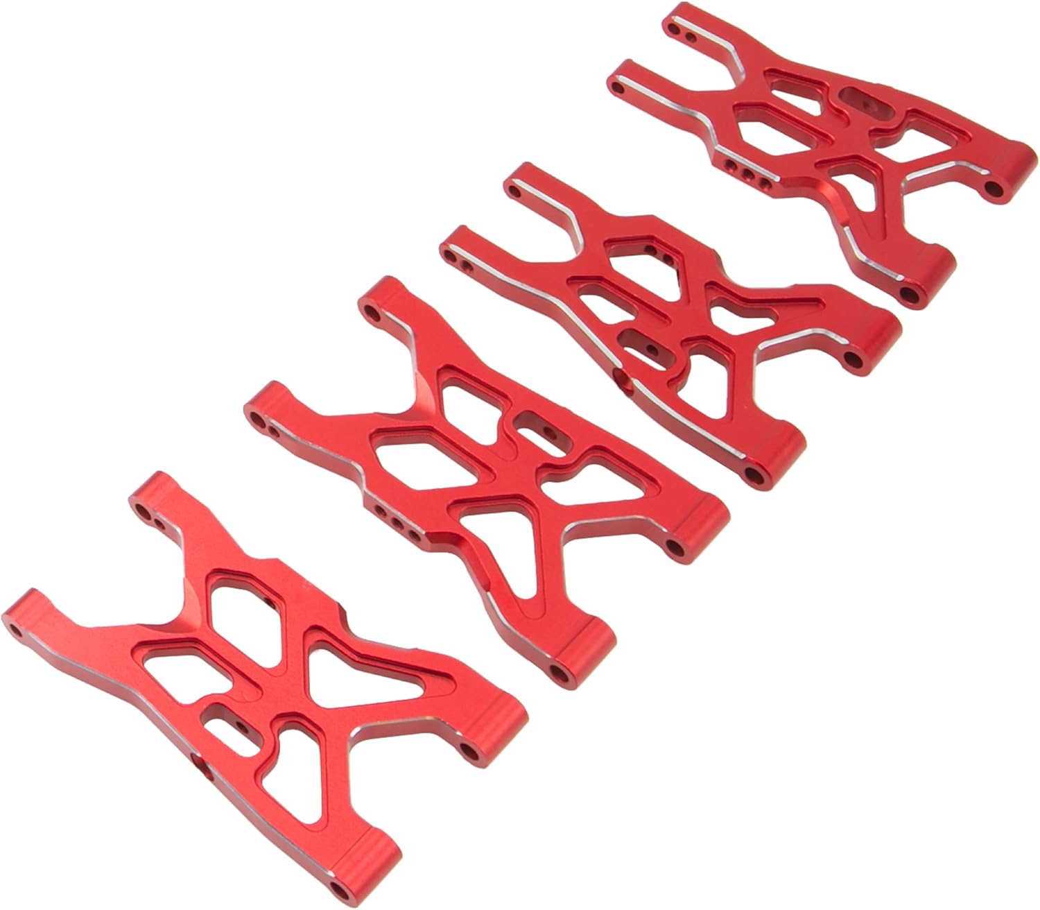 Juego de brazos de suspensión delanteros y traseros de metal que actualiza las piezas compatibles con Arrma 18 Infraction 4X4 MEGAVendetta 4X4 3S