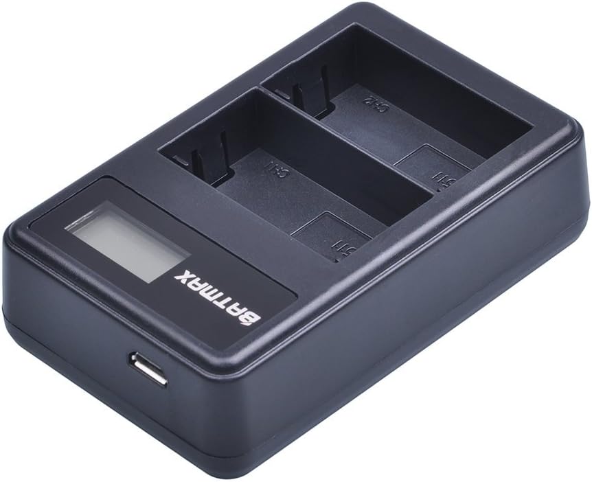 Batmax Paquete de 2 baterías BP-511A BP-511 BP 511 511A + cargador USB dual LCD para Canon EOS 5D, 10D, 20D, 30D, 40D, 50D, Digital Rebel 1D, D60,