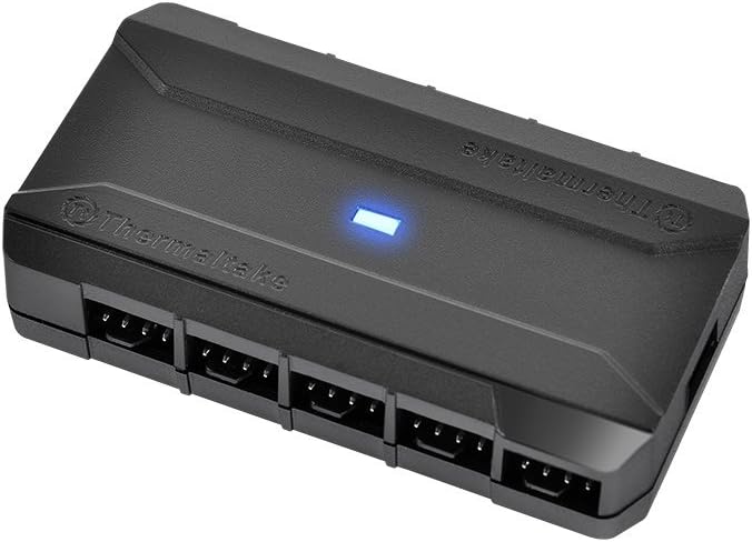 Thermaltake 212159 Accesorio Ac-023-an1nan-a1 Comandante Fp 10 Puerto Hub Para Pwm Fans Retail