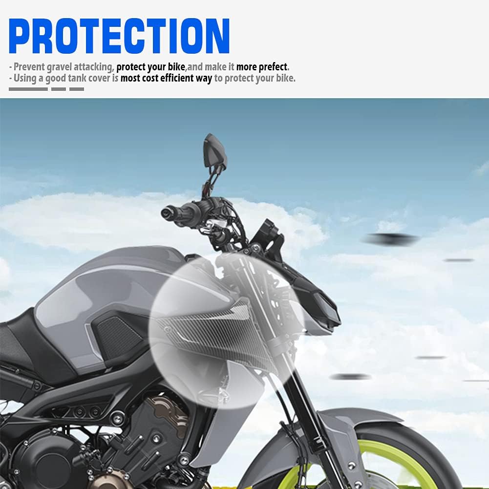 Cubierta de panel lateral para tanque de combustible para motocicleta, compatible con Y-amaha MT09 MT 09 MT-09 2017 2018 2019 2020 Accesorios Kit de