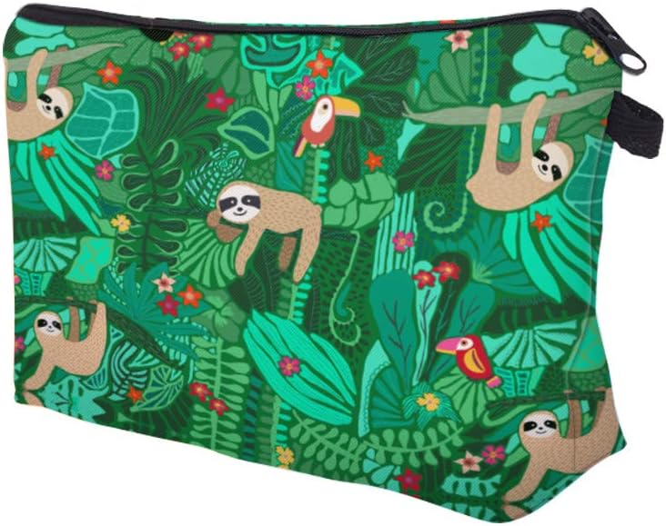 Loomiloo – Bolsa de maquillaje para mujer, espaciosa, ideal para viajes, impermeable, adorable, organizador de llamas, para regalo