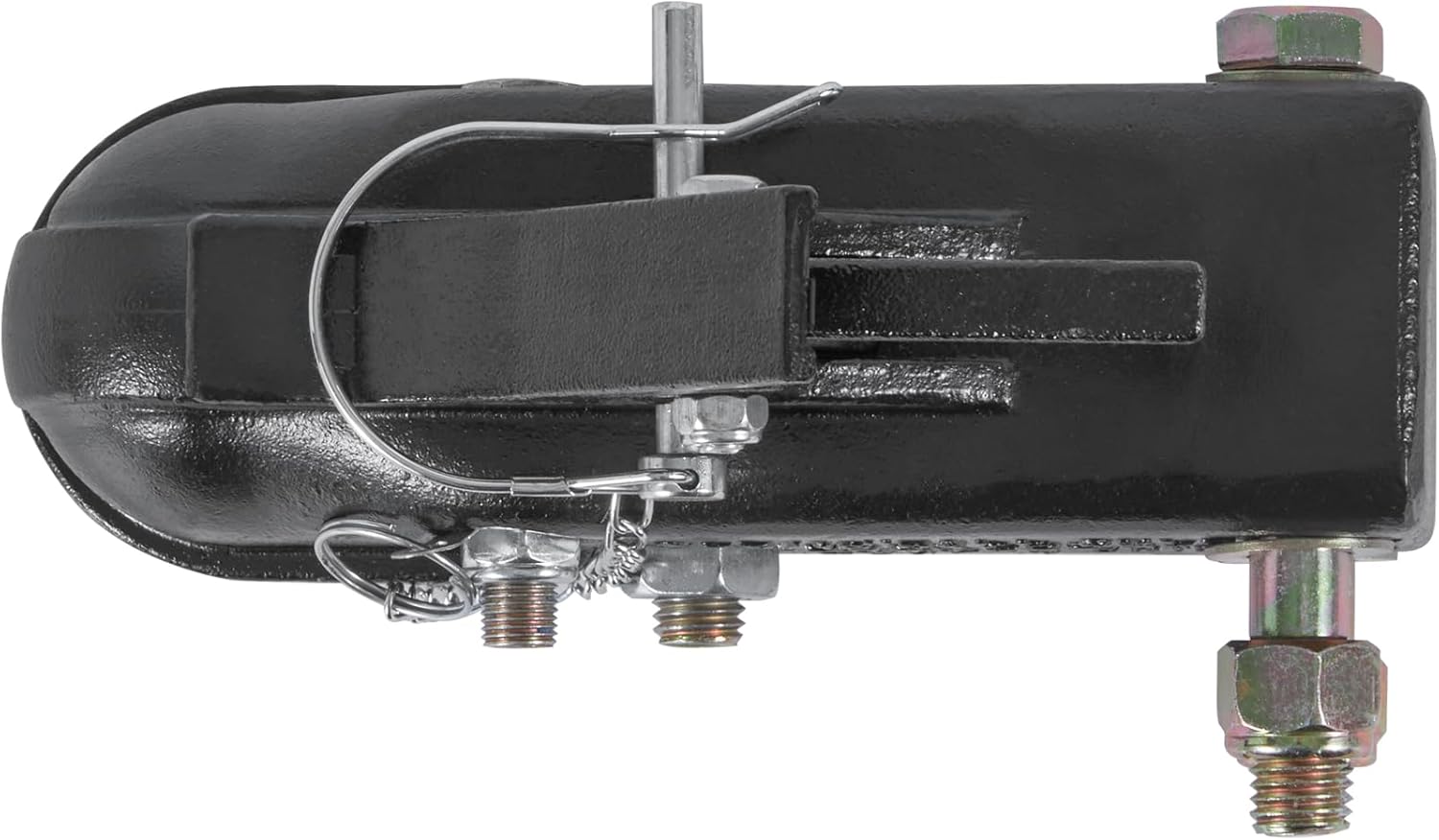 VEVOR Acoplador de remolque ajustable, bola de enganche de 2-516″, capacidad de 15000 libras, acoplador de montaje en canal fundido resistente con