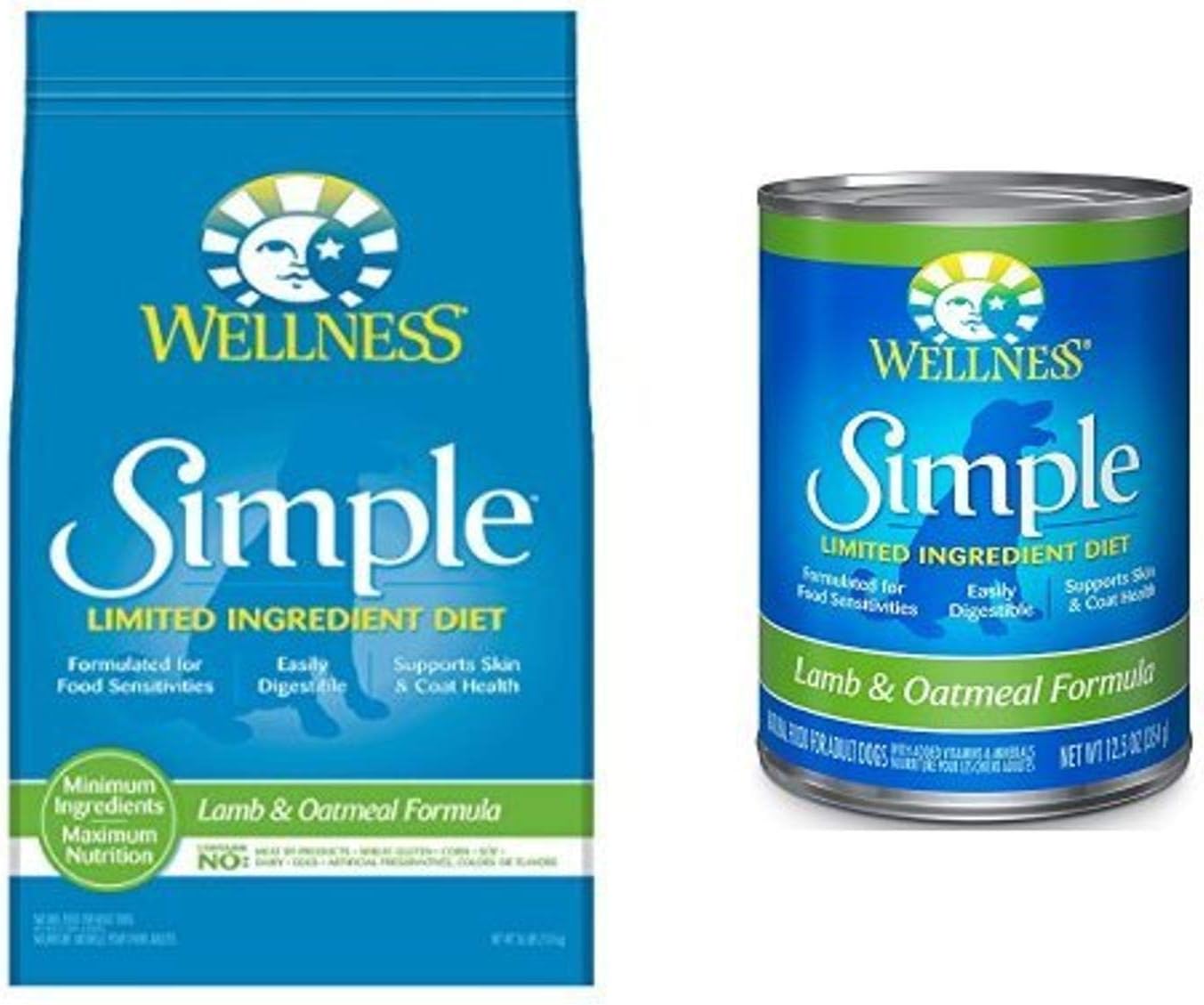 Wellness Well Pack Simple Limited Ingredient Diet Lamb Natural Wet Conserved & Dry Dog Food