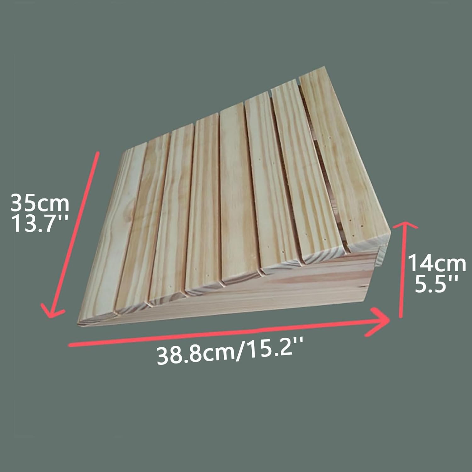 Rampa de bordillo de madera maciza, rampa de puerta, rampa portátil para silla de ruedas, rampa de umbral ligera para calzada, muelle de carga,
