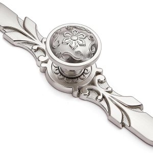 Paquete de 10 pomos para gabinetes de cocina, pomos de níquel cepillado de 5.8 pulgadas con placas, perillas para herrajes de gabinete y placas para Paquete de 10 pomos para gabinetes de cocina, pomos de níquel cepillado de 5.8 pulgadas con placas, perillas para herrajes de gabinete y placas para