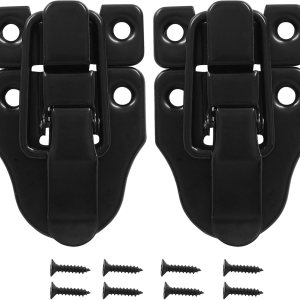 2 piezas de cerrojo de pico de patito de estilo retro antiguo para cajuela vintage para gabinete, caja de joyas, caja de herramientas, maleta con 2 piezas de cerrojo de pico de patito de estilo retro antiguo para cajuela vintage para gabinete, caja de joyas, caja de herramientas, maleta con