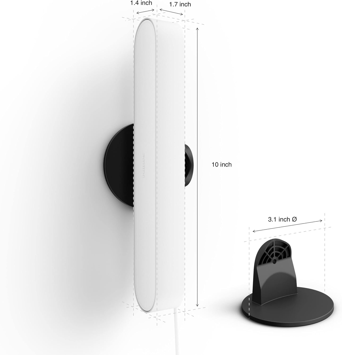 Philips 7820330U7_2 Hue Play Bar, Accesorio para bombilla inteligente, 7820231U7, 6.6watts, 240 volts