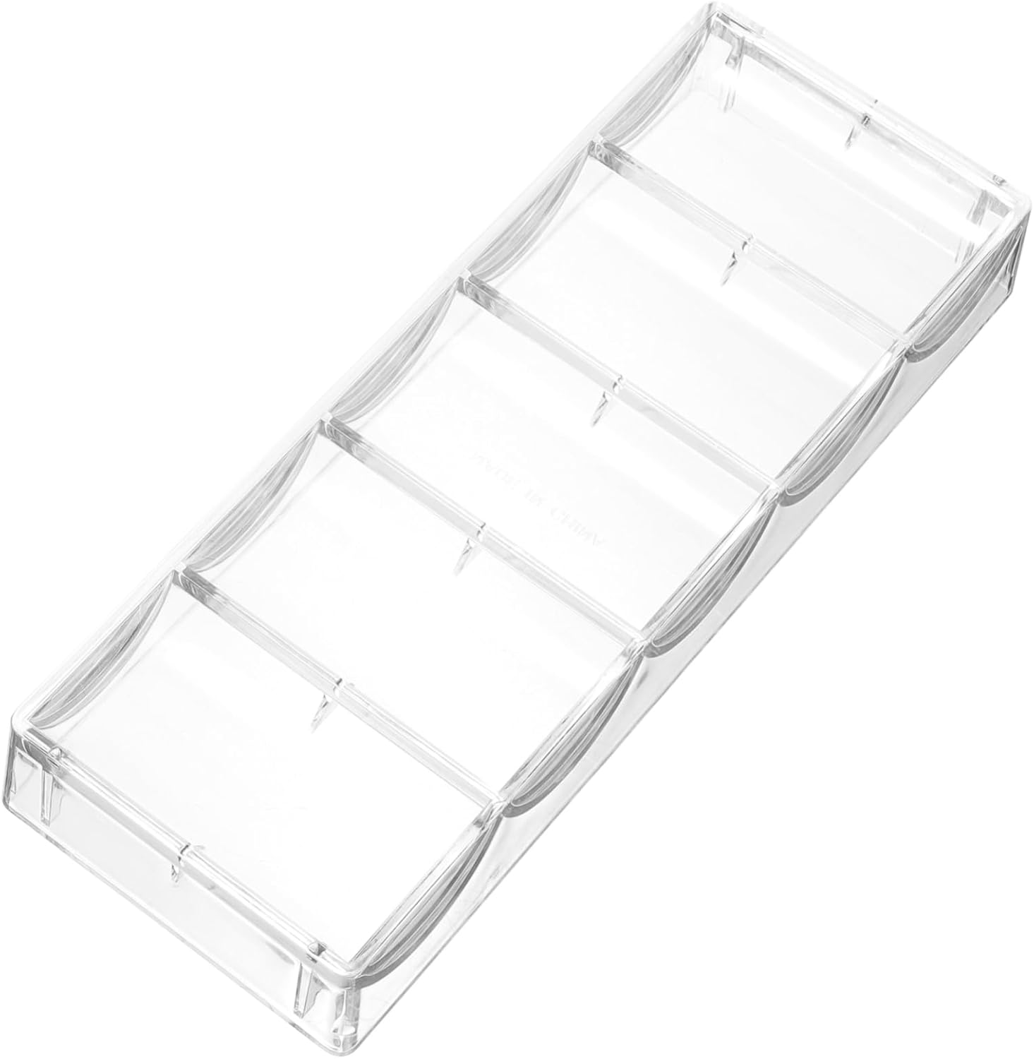 SAFIGLE Chips Portátiles Poker Chip Holder Hogar Poker Chip Bandeja Poker Caja de chip Transparente Caja de chip Diario Chip Caja de chip Rack Caja