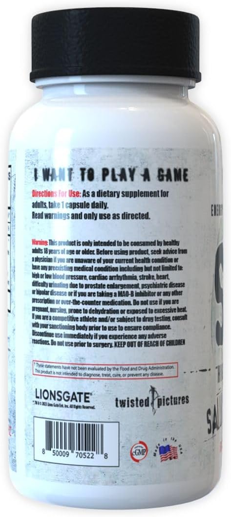 Insane Labz Saw, Quemador de grasa de alta potencia, suplemento termogénico para pérdida de peso y supresor del apetito con L-tirosina, yerba mate,