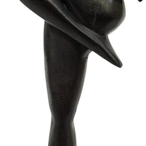 G6 Collection Estatua contemporánea abstracta tallada a mano de madera de 12 pulgadas Amor y Unión Estatuilla de regalo para decoración del hogar, G6 Collection Estatua contemporánea abstracta tallada a mano de madera de 12 pulgadas Amor y Unión Estatuilla de regalo para decoración del hogar,