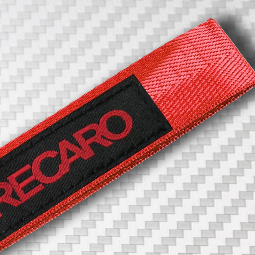 Q1-TECH, llavero bordado, etiqueta bordada, para automóvil, motor, compatible con JDM RECARO Llavero Accesorios