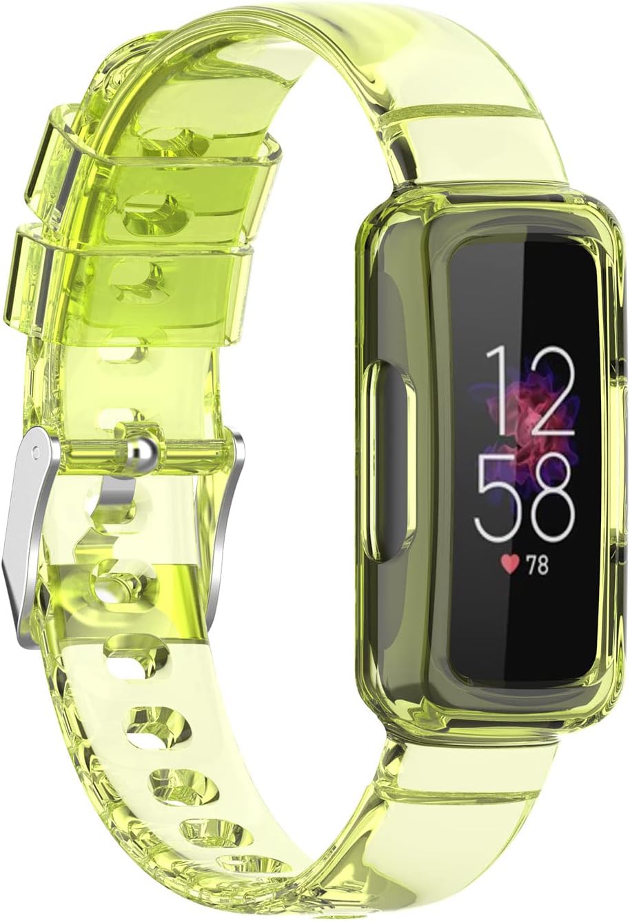TenCloud Paquete de 7 correas con funda compatibles con Fitbit Inspire 3, reloj inteligente de TPU suave, correa de repuesto para Fitbit Inspire 3