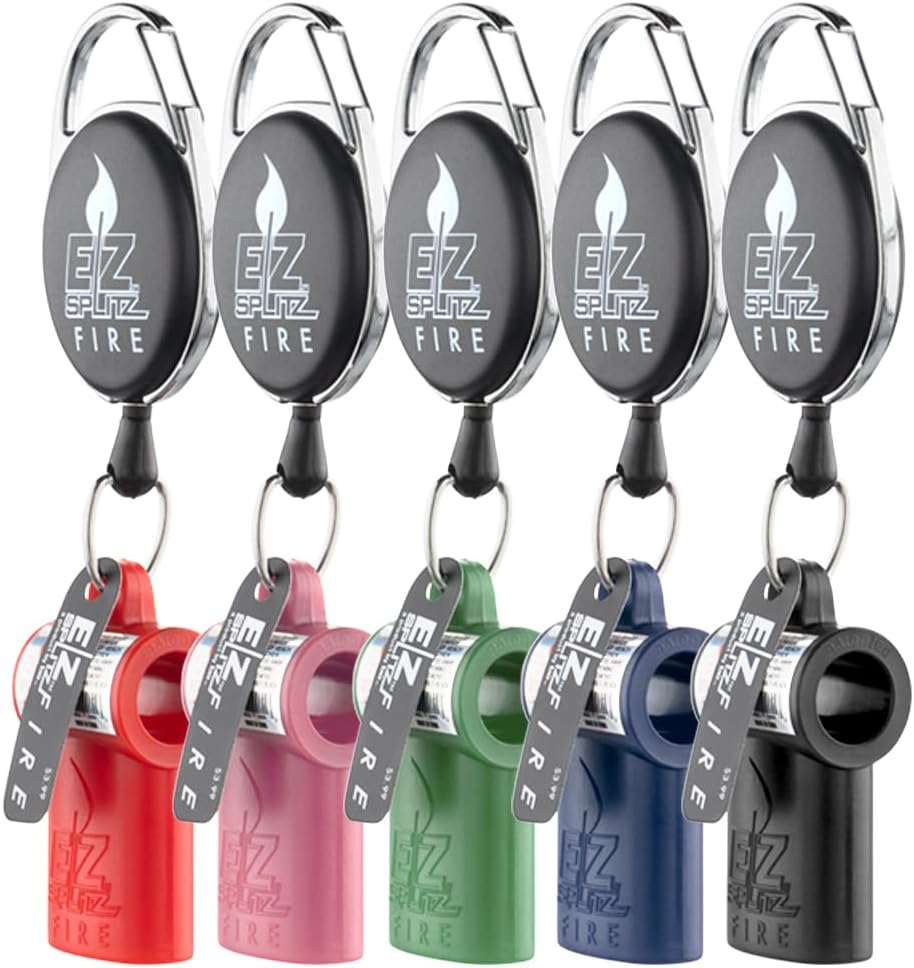 FIRE – Divisor de cigarrillos con llavero, 5 unidades, colores surtidos