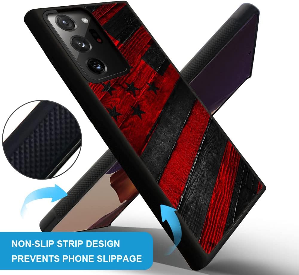 Funda compatible con Samsung Galaxy Note 20, diseño con patrón de parachoques trasero, esquinas reforzadas contra arañazos, esquinas reforzadas de