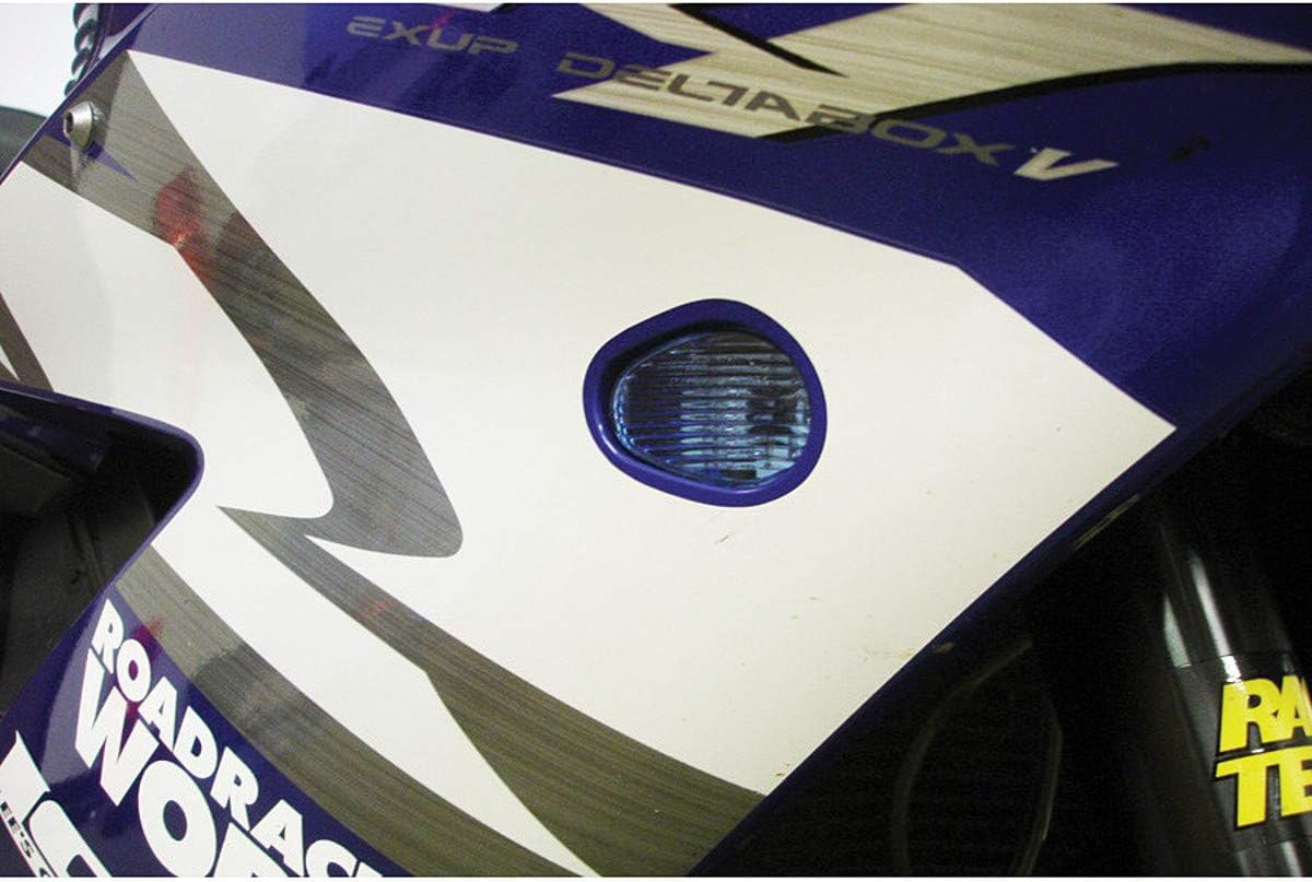 Hotbodies Racing Señal de giro LED de montaje empotrado (azul) compatible con SUZUKI GSXR1000 17-18