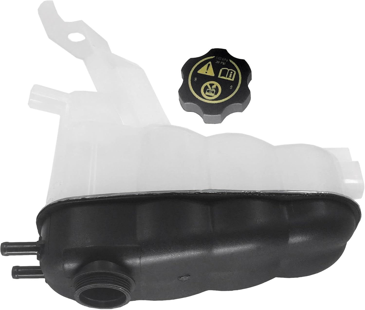 Unaykolb Botella de desbordamiento del radiador del tanque de recuperación de refrigerante para Cadillac Escalade Base 2015-2017 para Cadillac