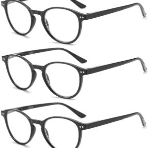 IUUI 5 pares de anteojos de lectura de calidad con bisagra de resorte, filtro de bloqueo de luz azul, rayos UVdeslumbramiento, para lectura de IUUI 5 pares de anteojos de lectura de calidad con bisagra de resorte, filtro de bloqueo de luz azul, rayos UVdeslumbramiento, para lectura de