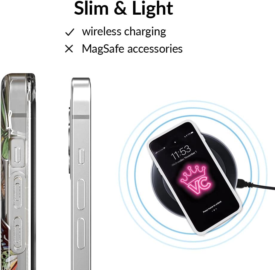 Velvet Caviar Funda compatible con iPhone 13 Pro Butterfly probada en caídas de 8 pies, bonita funda protectora transparente para teléfono para mujer