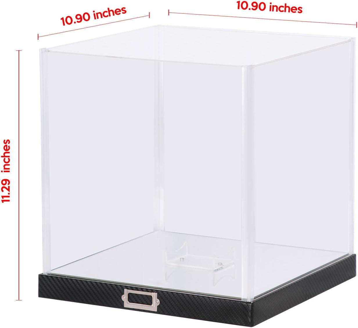 JackCubeDesign MK342A – Vitrina de baloncesto con base de estilo fibra de carbono, soporte para pelotas deportivas de acrílico prémium para