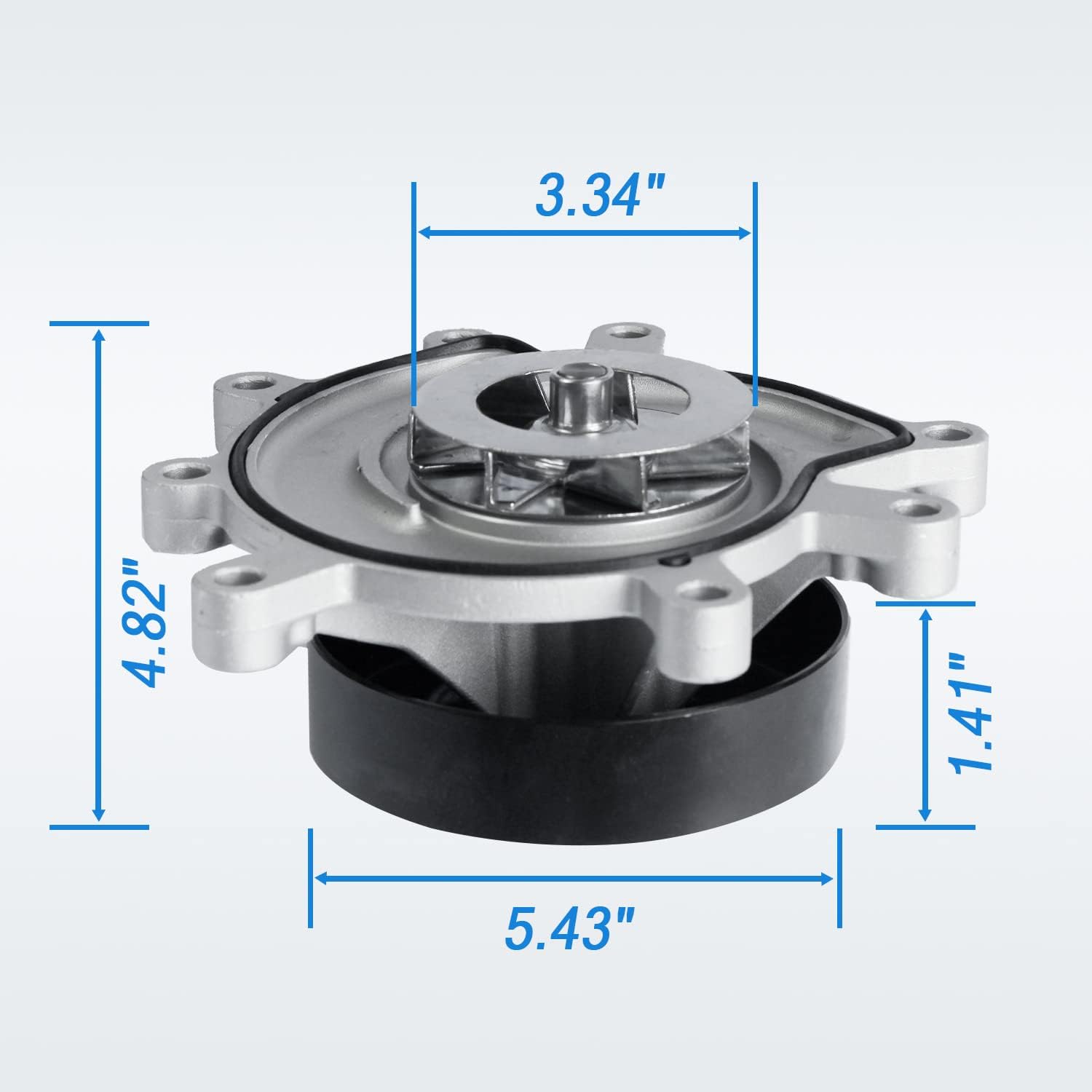 Bomba de agua con junta 1204350 AW7163 Reemplazo para Commander Dodge Ram 1500 Dakota Durango, Grand Cherokee, Liberty, Chrysler Aspen, Mitsubishi