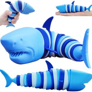 2 piezas de juguete articulado para ansiedad, juguetes de descompresión de tiburón oceánico, juguete de descompresión divertido para autismo TDAH 2 piezas de juguete articulado para ansiedad, juguetes de descompresión de tiburón oceánico, juguete de descompresión divertido para autismo TDAH