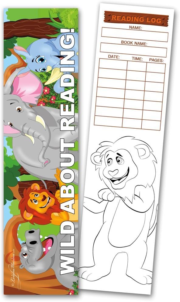 30 marcadores para colorear surtidos con registros de lectura (10 diseños, 3 de cada uno)