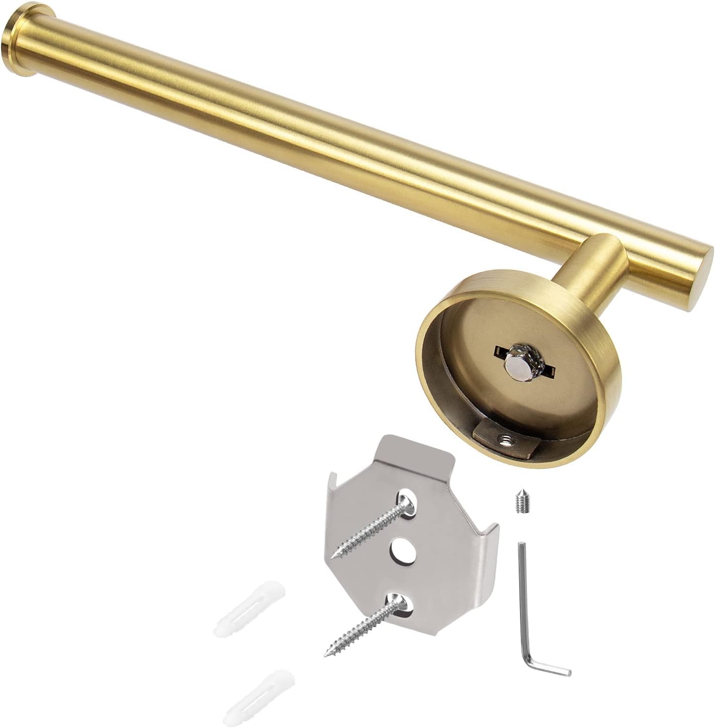 NearMoon Toallero de manotoallero, barra de toalla de mano gruesa de acero inoxidable para baño, toallero montado en la pared a prueba de óxido,