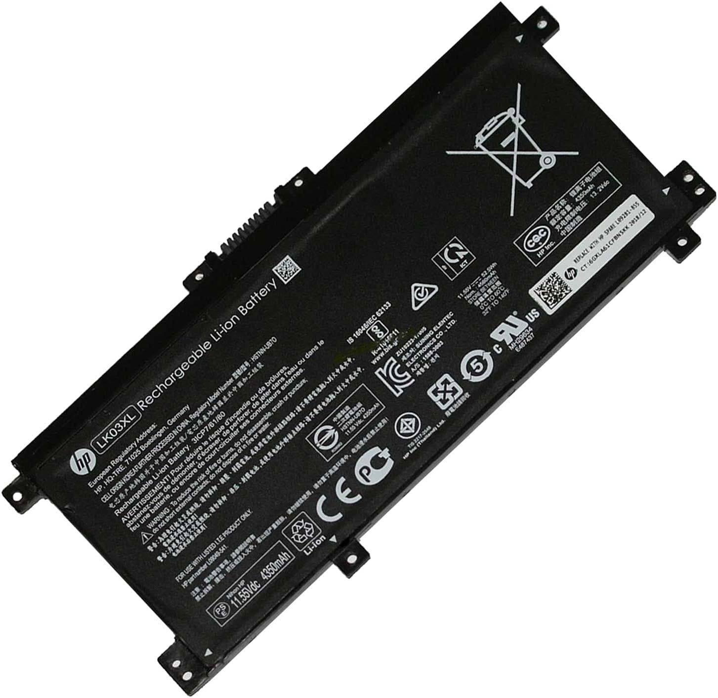 HP LK03XL – Batería de repuesto para laptop HP Envy 17-AE143NG 17M-AE0XX Envy X360 15-BP000 15-BP107TX 15M-BP000 15-BP100TX Series 916814-855