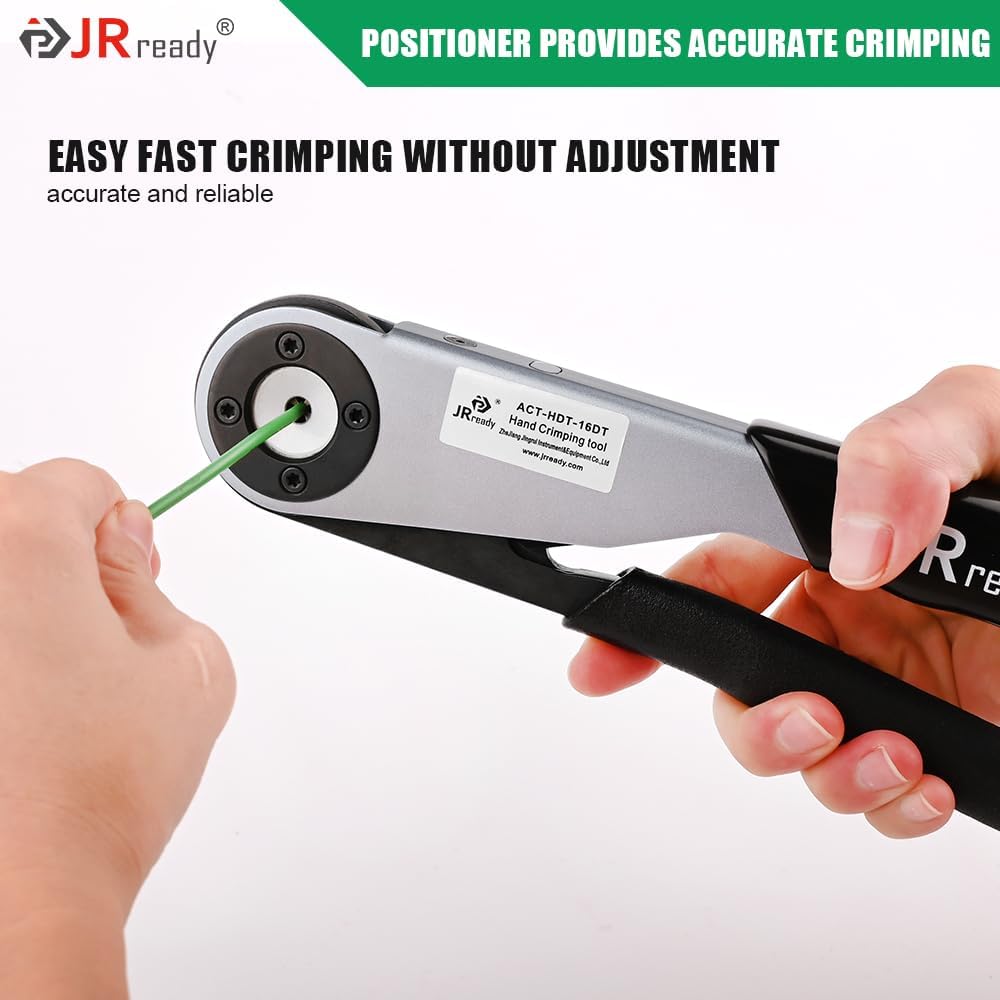 JRready Posicionador P-16DT-NUEVO para contactos de crimpado de herramienta de crimpado ACT-HDT adecuado para contactos sólidos #16 Deutsch DT y