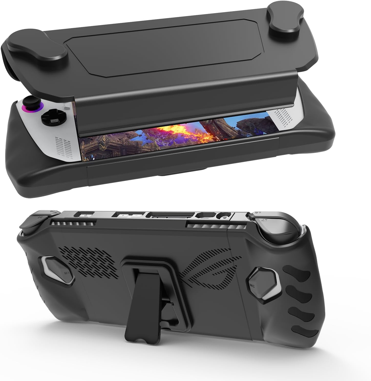 JOYTORN Full Protective Case for ASUS Rog Ally 7″ 2023,Rog Ally Case with Detachable Front Shell Cover,Kickstand Protector