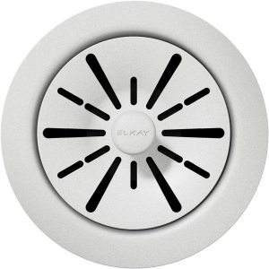 Elkay Quartz Perfect Drain 3-12″ Brida de polímero con colador de cesta extraíble y tapón de goma, color blanco Elkay Quartz Perfect Drain 3-12″ Brida de polímero con colador de cesta extraíble y tapón de goma, color blanco