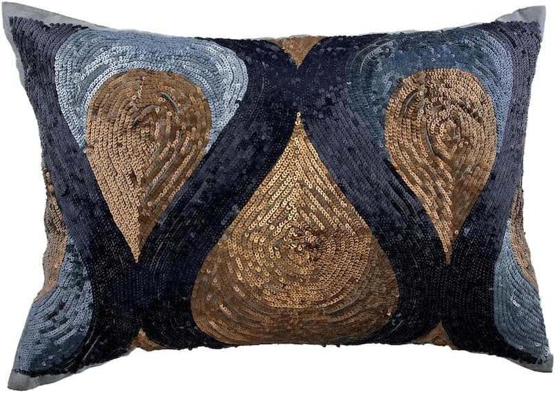The HomeCentric Fundas de almohada, fundas de almohada decorativas de 12 x 16 pulgadas (11.8 x 15.7 in), color azul, fundas de almohada