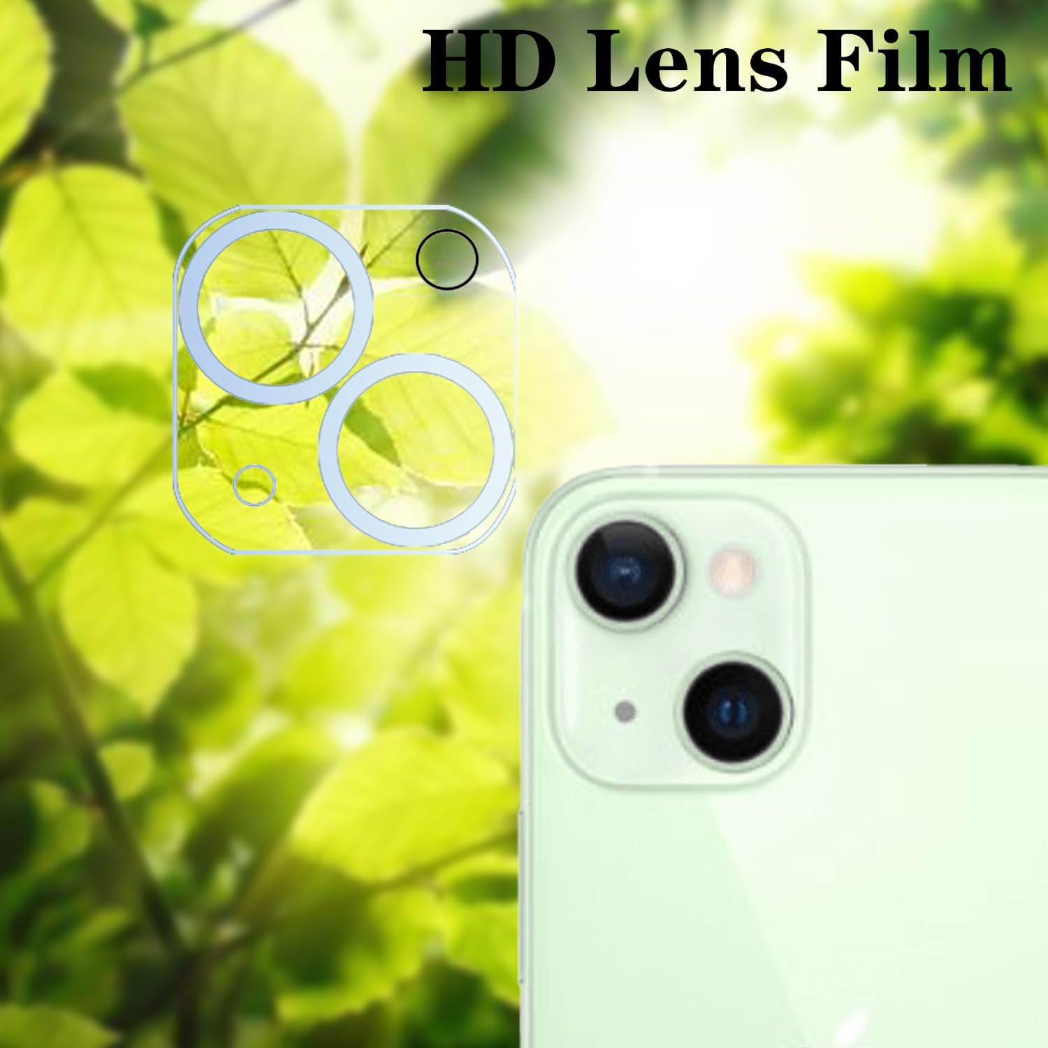 Cone Paquete de 2 protectores de pantalla de privacidad para iPhone 13 mini 5.4″ + 2 protectores de lente de cámara, película de vidrio templado