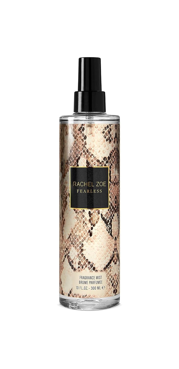 RACHEL ZOE Fearless – Bruma corporal para mujer, valiente y sin disculpas, se abre con verbena, cassis y naranja mandarina, mezclas de cítricos