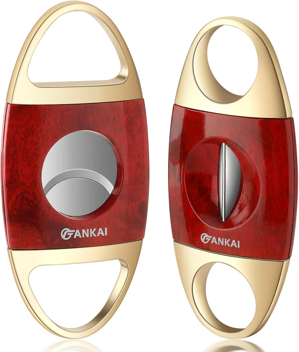FANKAI Juego de cortadores de puros, cortadores en V, accesorios de guillotina de hasta 60, corte perfecto, regalo ideal para el día del padre,