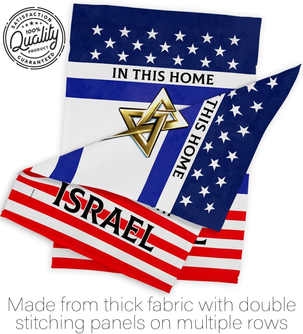 We Stand with Israel Flag – Juego de clavijas de madera para decoración del hogar, pancarta, poste para habitación, pequeño para colgar en