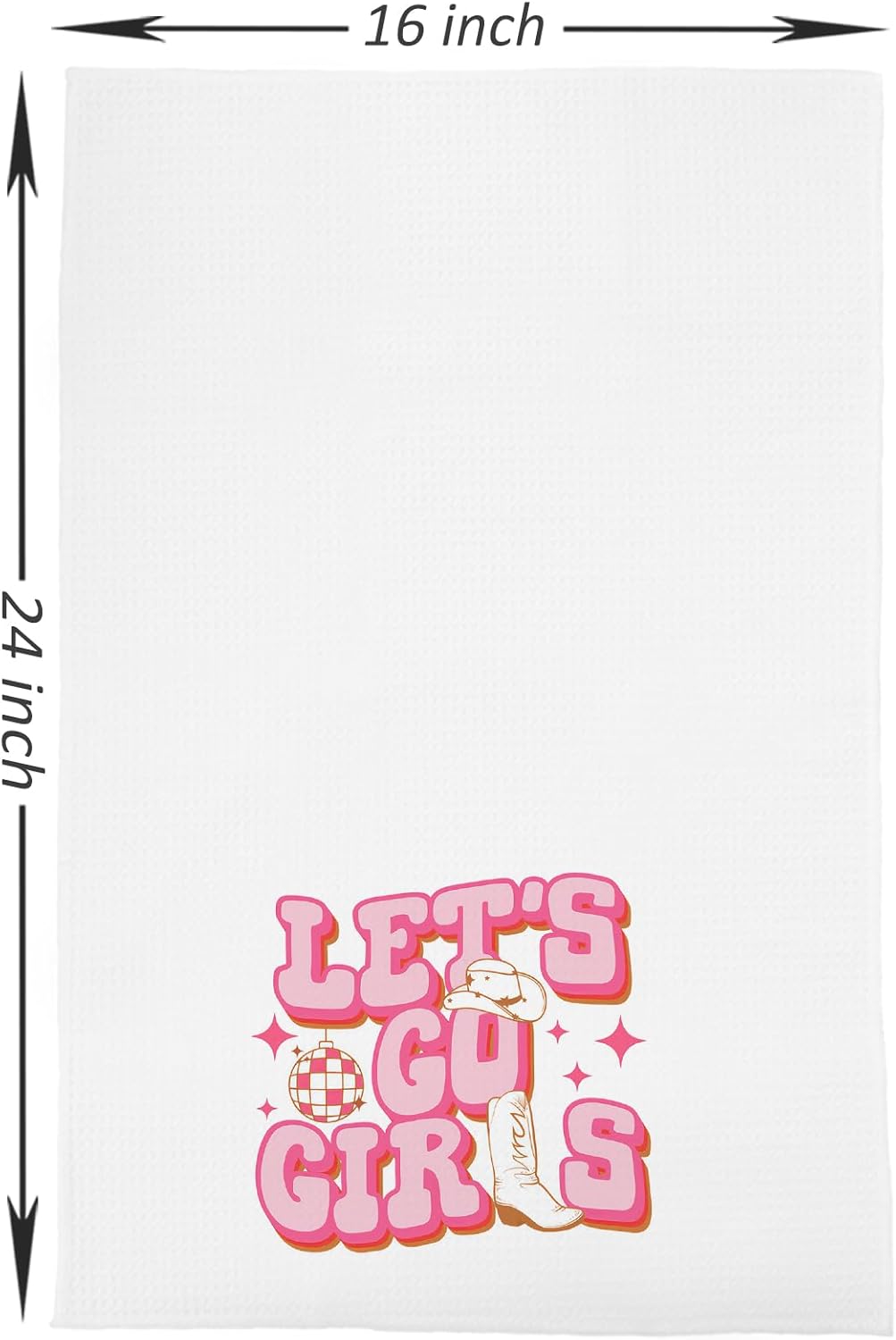 Pink Western – Toallas de cocina de 16 x 24 pulgadas para decoración de cocina, toallas de mano decorativas occidentales para baño, regalos de