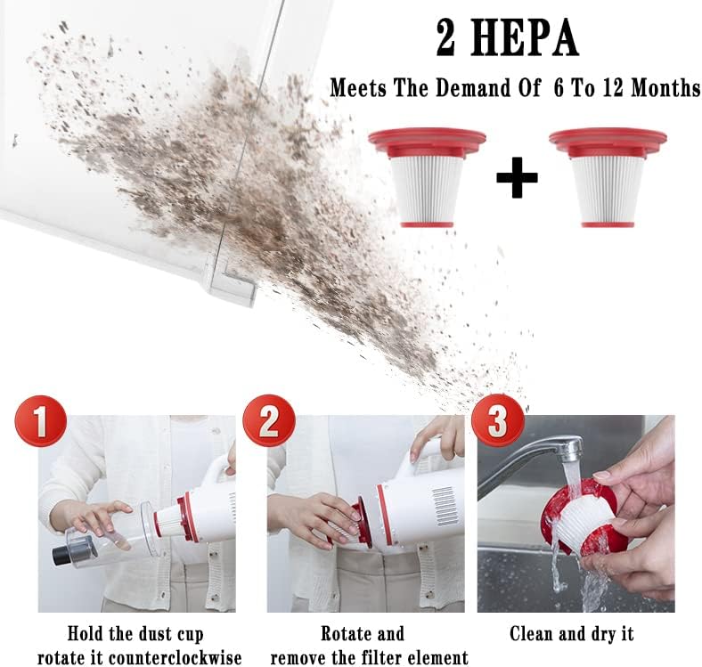 Aspiradora de palo, aspiradora de mano con cable, mini escoba eléctrica para pelo de mascotas, suelos de madera dura, limpieza de alfombras (cable