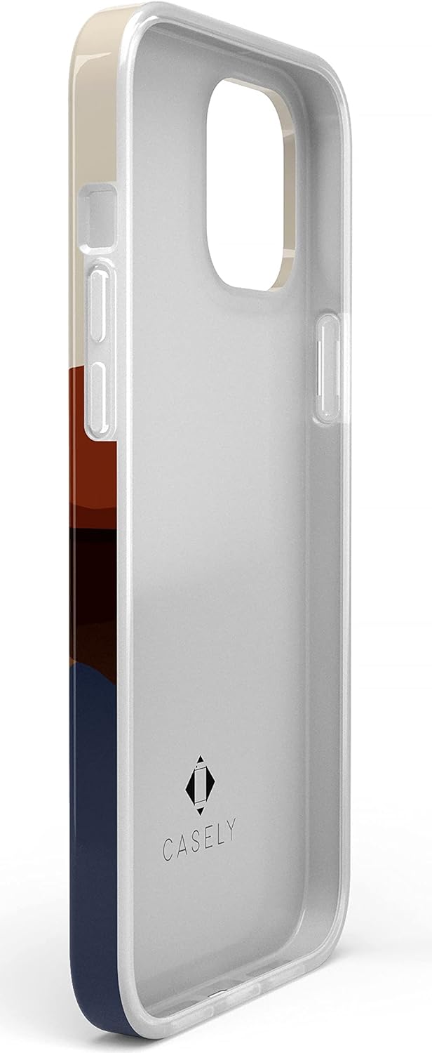 Casely Funda para iPhone 11 Pro Max  Los opuestos atraen  Funda de montaña con bloques de color de día y noche