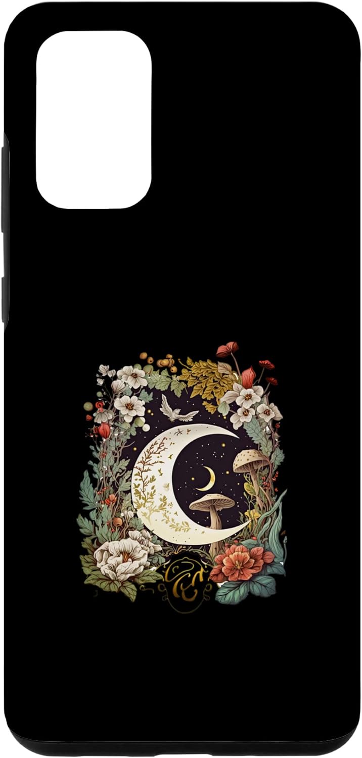 Funda estética para Galaxy S20+ Goblincore y hongo Cottagecore oscuro