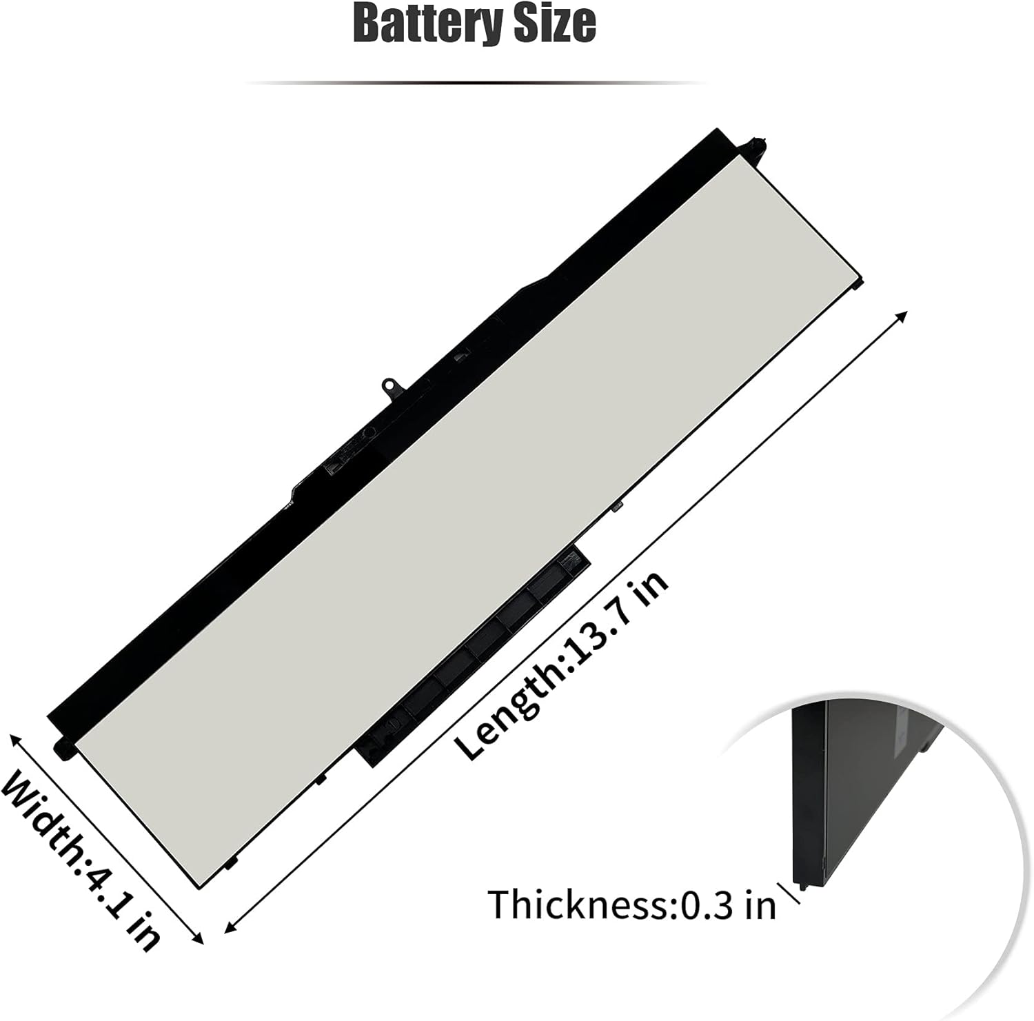 97Wh 1FXDH – Batería para portátil compatible con Dell Latitude 15 5501 5511 E5501 E5511 Precision 3541 3551 Series Notebook 01WJT0 1WJT0 0D191G