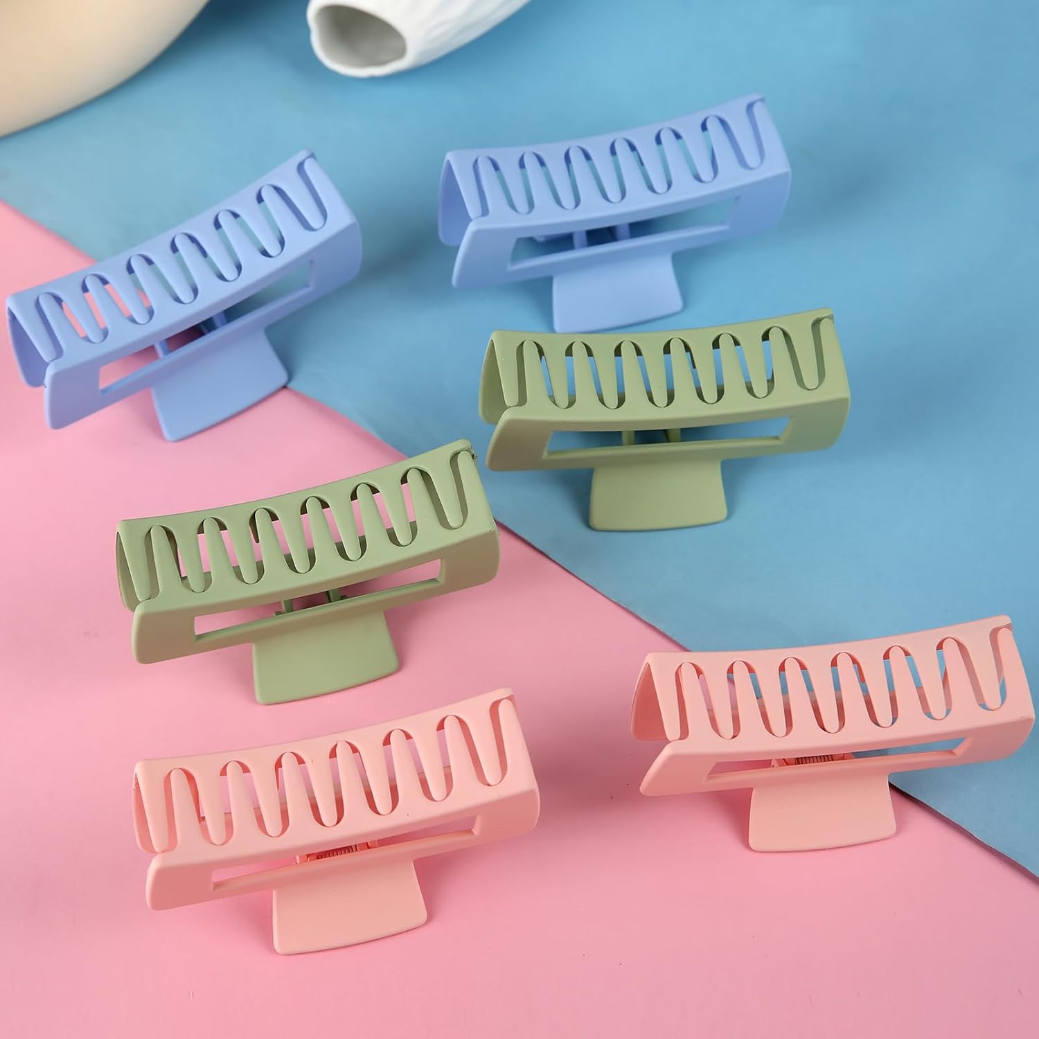 Juego de 6 pinzas para el pelo de dama de honor, para despedida de soltera, 4.1 pulgadas, cuadradas, rectangulares, para despedida de soltera, ideas