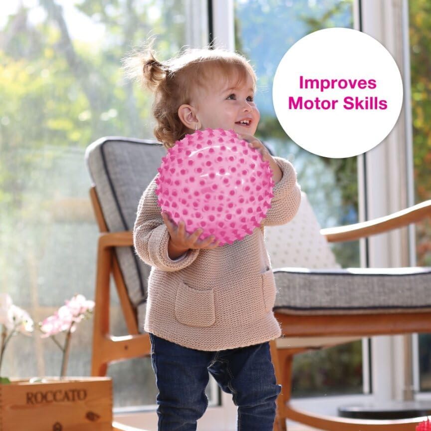 Edushape La bola sensorial original para bebé, bola de bebé de 7 pulgadas que ayuda a mejorar las habilidades motoras gruesas para niños de 6 meses