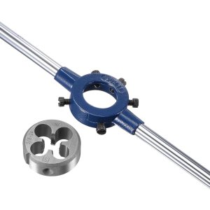 uxcell Juego de llaves de mango redondo, troquel de rosca UNF 38-24 y soporte de troquel de 1.181 in (Compatible con 0.787 in-1.181 in OD Die uxcell Juego de llaves de mango redondo, troquel de rosca UNF 38-24 y soporte de troquel de 1.181 in (Compatible con 0.787 in-1.181 in OD Die