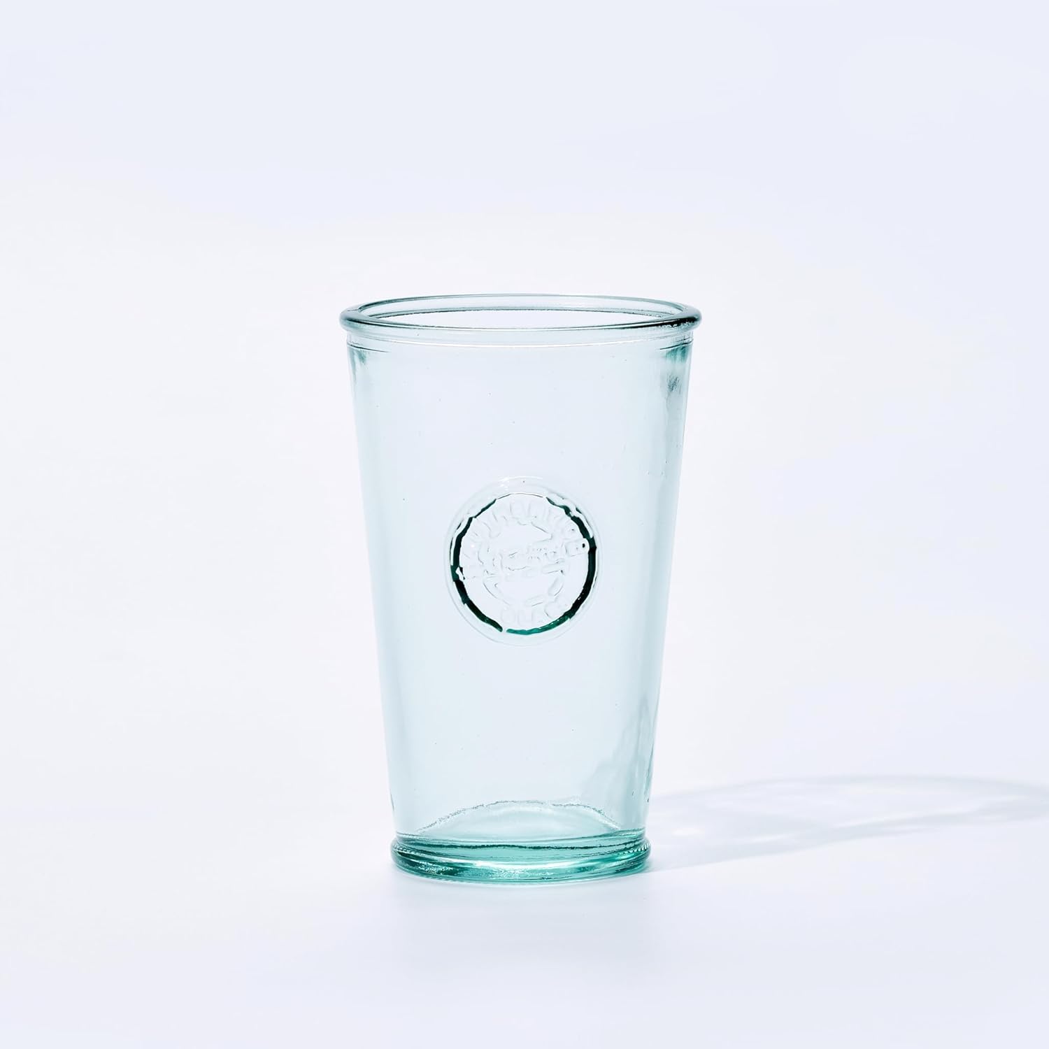 Vidrios San Miguel, 10 onzas, vasos para beber, hechos de vidrio 100% reciclado, (juego de 12), auténticos vasos de cóctel en relieve, fabricados en