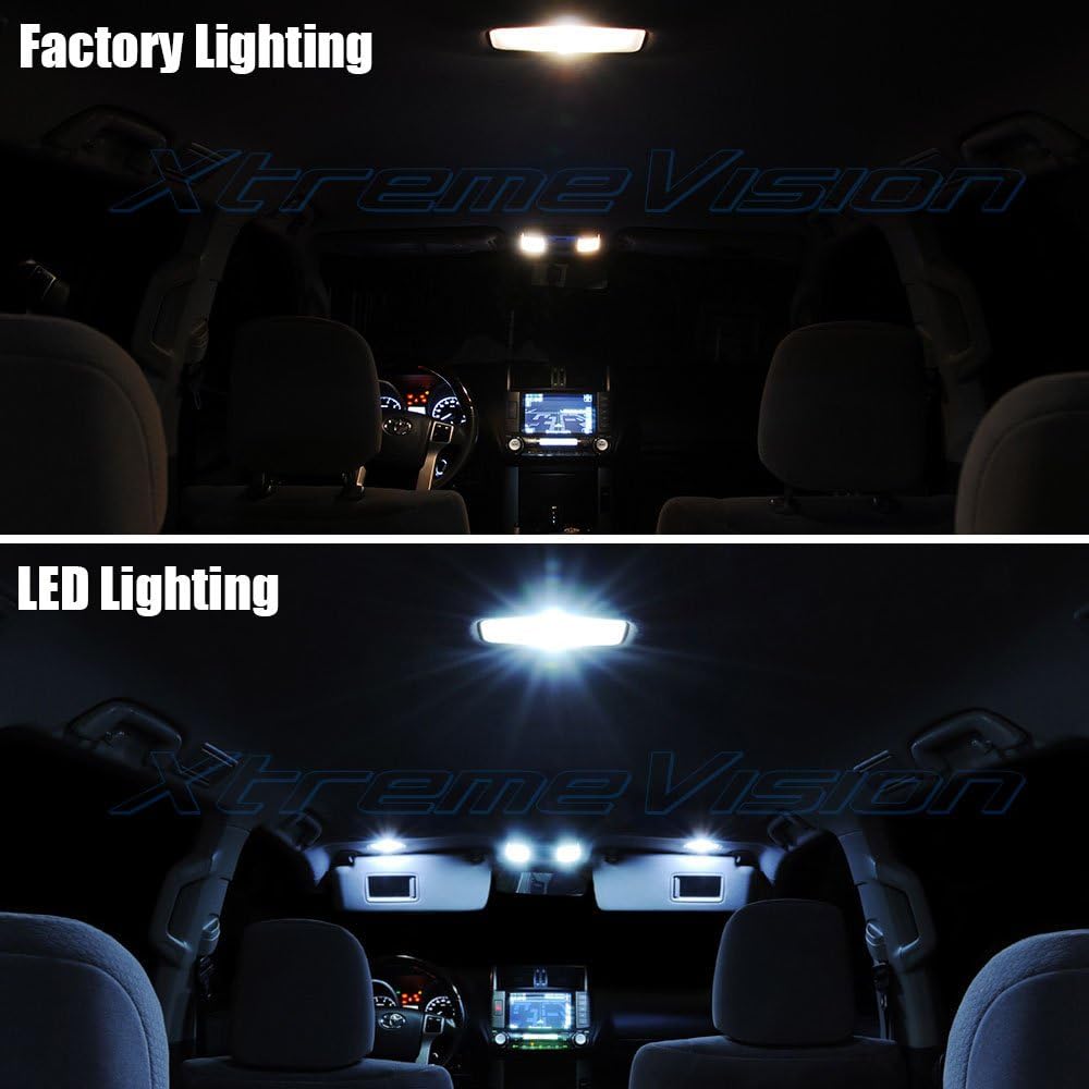 XtremeVision LED interior para Acura Integra 1994-2001 (6 piezas) kit de LED interior blanco frío + herramienta de instalación