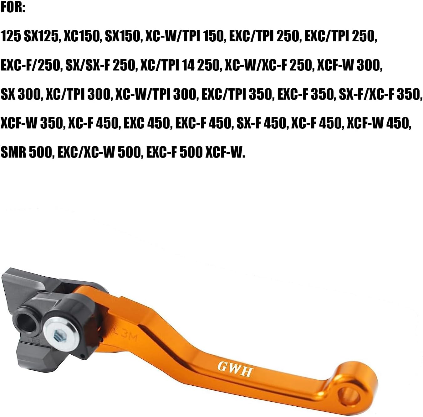 Adsspro Motorcycle Foldable Brake Clutch Lever Handle CNC Aluminum Pivot for 125 150 250 300 350 450 500 SX XC-W EXC-F XCF-W XC-F SXF EXC EXCF XC