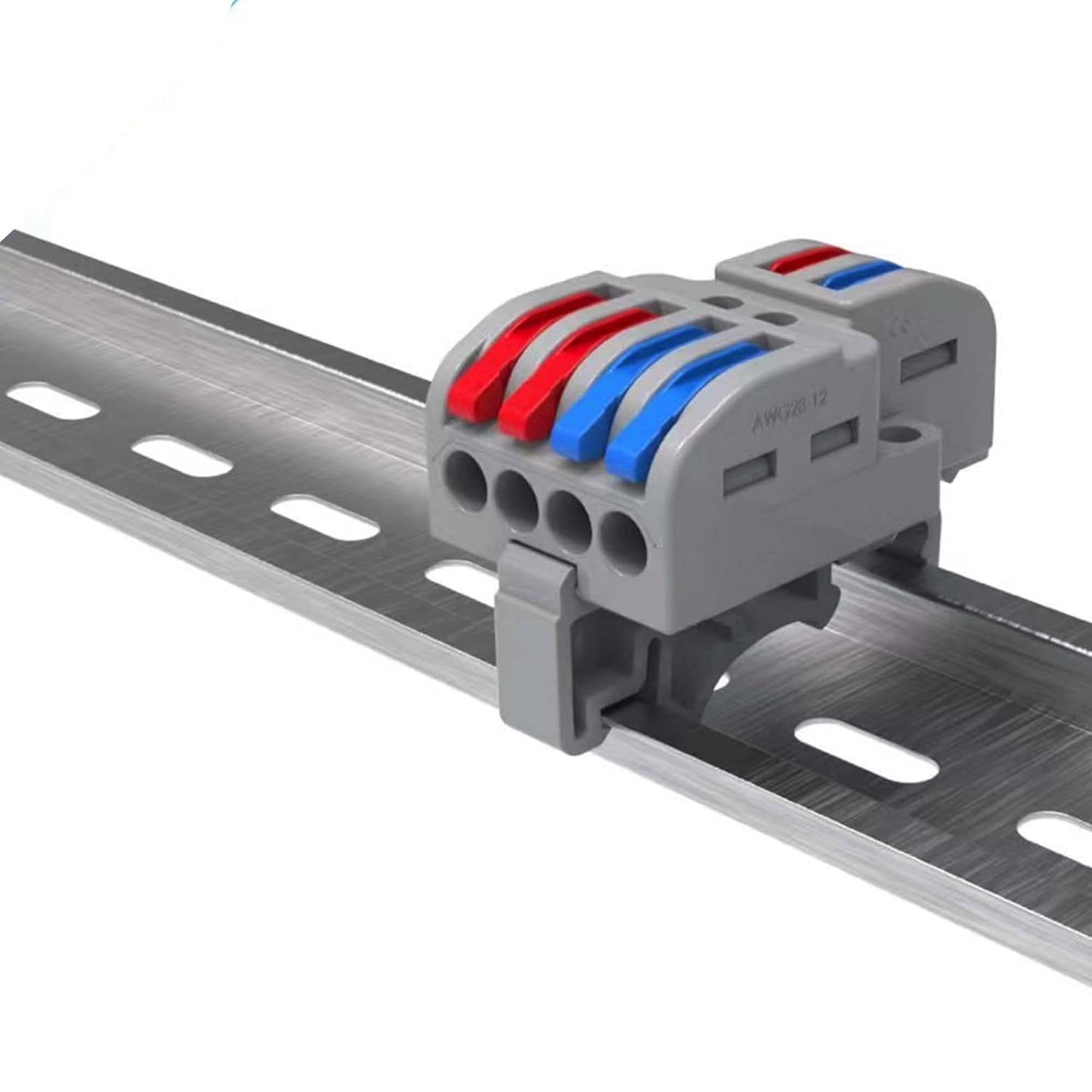 Koverflame Conector de cable de palanca, conector de cable de cableado rápido, bloque de terminales de conductor a presión, conectores de empalme